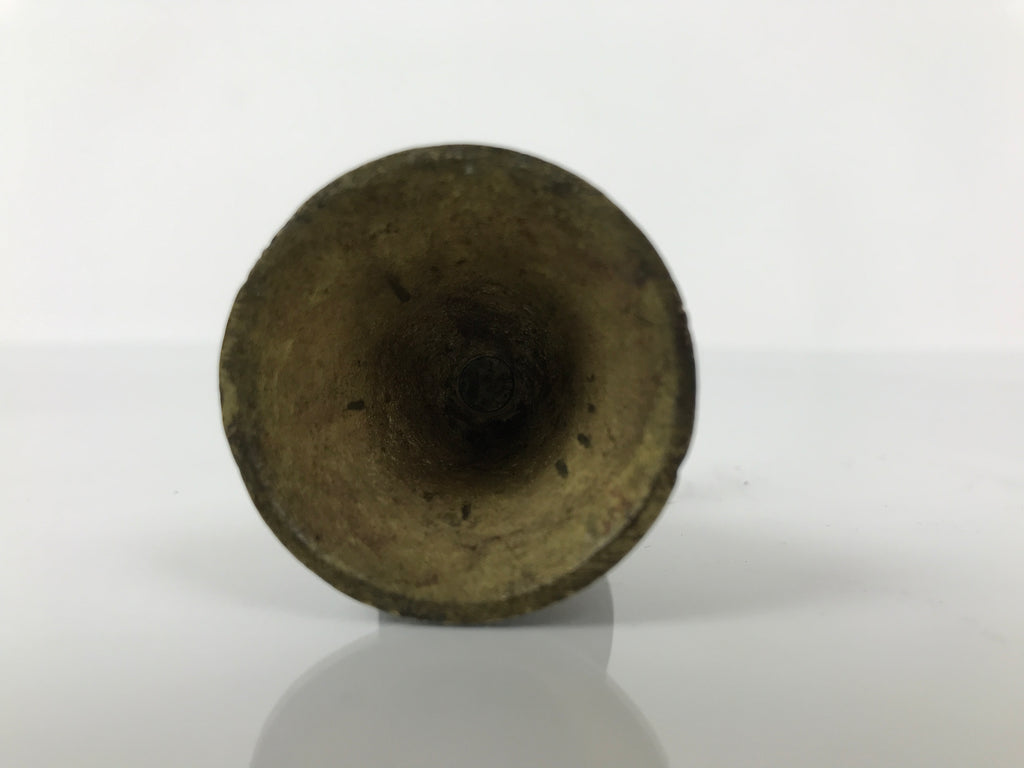 Japanese Buddhist Altar Fitting Brass Candle Stand Vtg Small Shokudai BA737