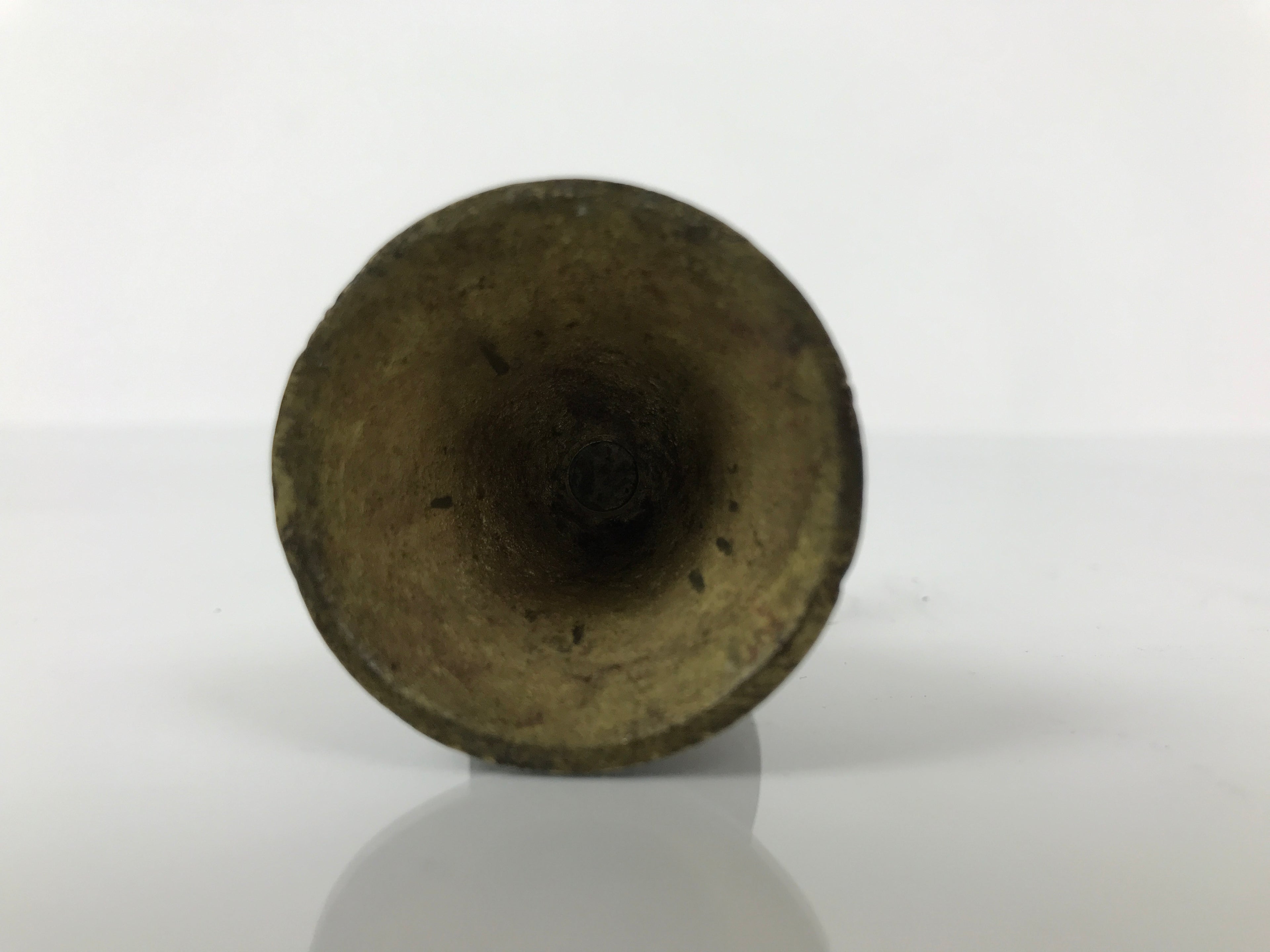 Japanese Buddhist Altar Fitting Brass Candle Stand Vtg Small Shokudai BA737