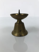 Japanese Buddhist Altar Fitting Brass Candle Stand Vtg Small Shokudai BA738