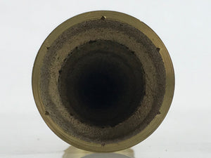 Japanese Buddhist Altar Fitting Brass Candle Stand Vtg Small Shokudai Gold BA464