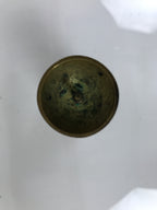 Japanese Buddhist Altar Fitting Brass Candle Stand Vtg Small Shokudai Gold BA739