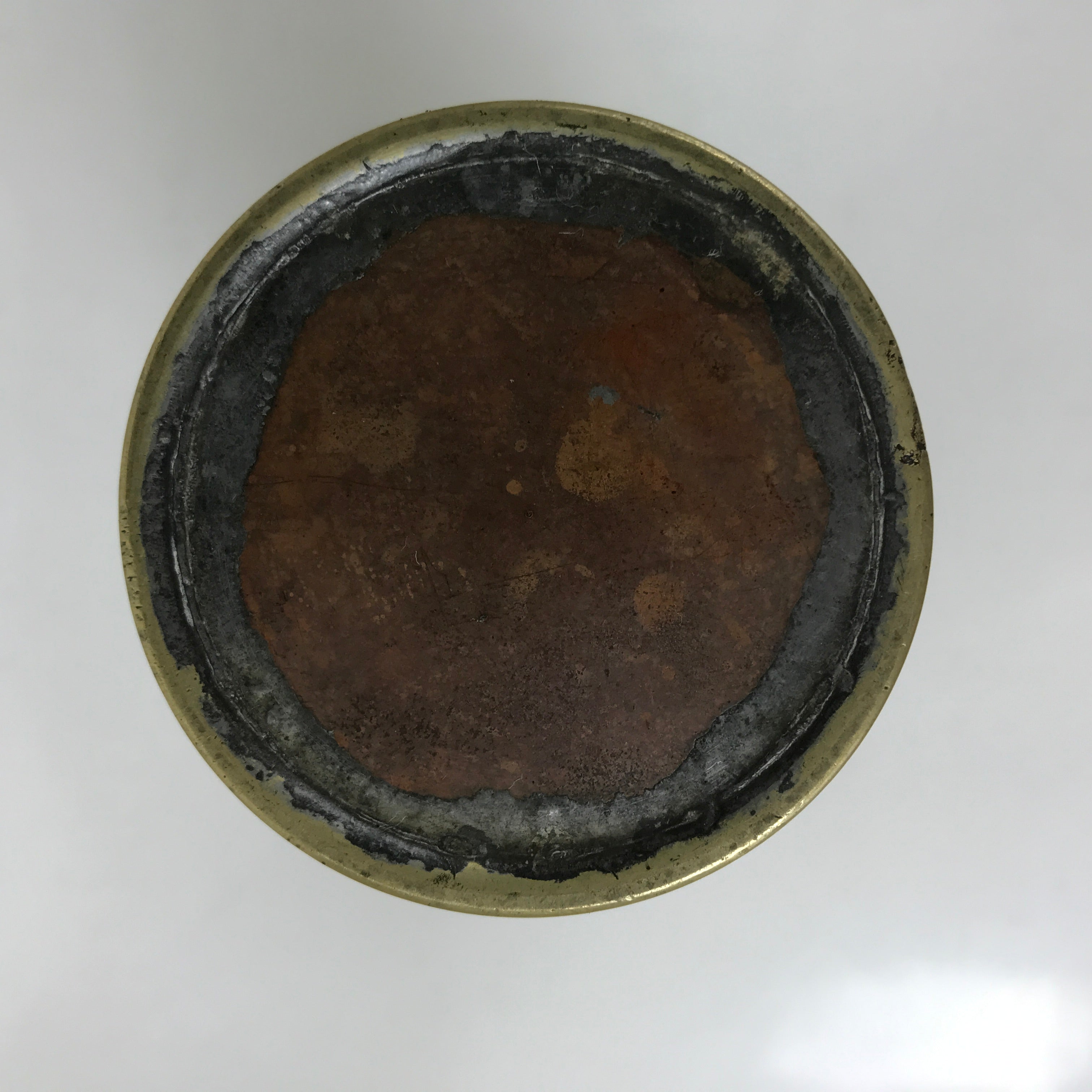 Japanese Buddhist Altar Fitting Brass Flower Vase Hanatate Butsugu Brown BA581