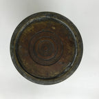 Japanese Buddhist Altar Fitting Brass Flower Vase Hanatate Butsugu Brown BA582