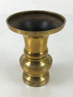 Japanese Buddhist Altar Fitting Brass Flower Vase Hanatate Butsugu Gold BA535