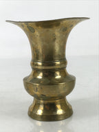 Japanese Buddhist Altar Fitting Brass Flower Vase Hanatate Butsugu Gold BA536