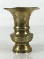 Japanese Buddhist Altar Fitting Brass Flower Vase Hanatate Butsugu Gold BA536