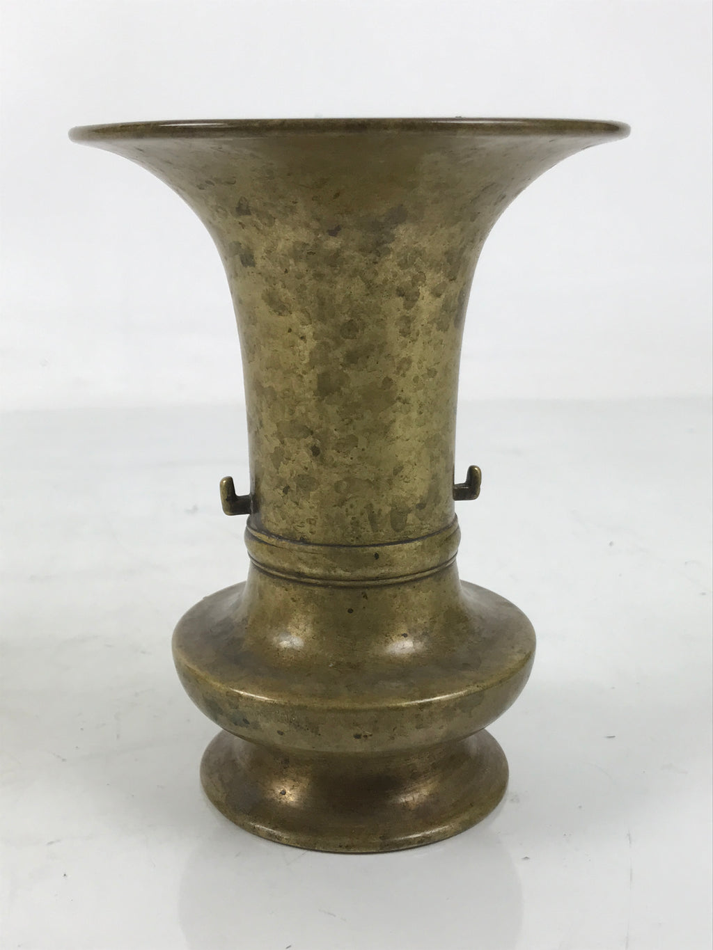 Japanese Buddhist Altar Fitting Brass Flower Vase Hanatate Butsugu Gold BA662