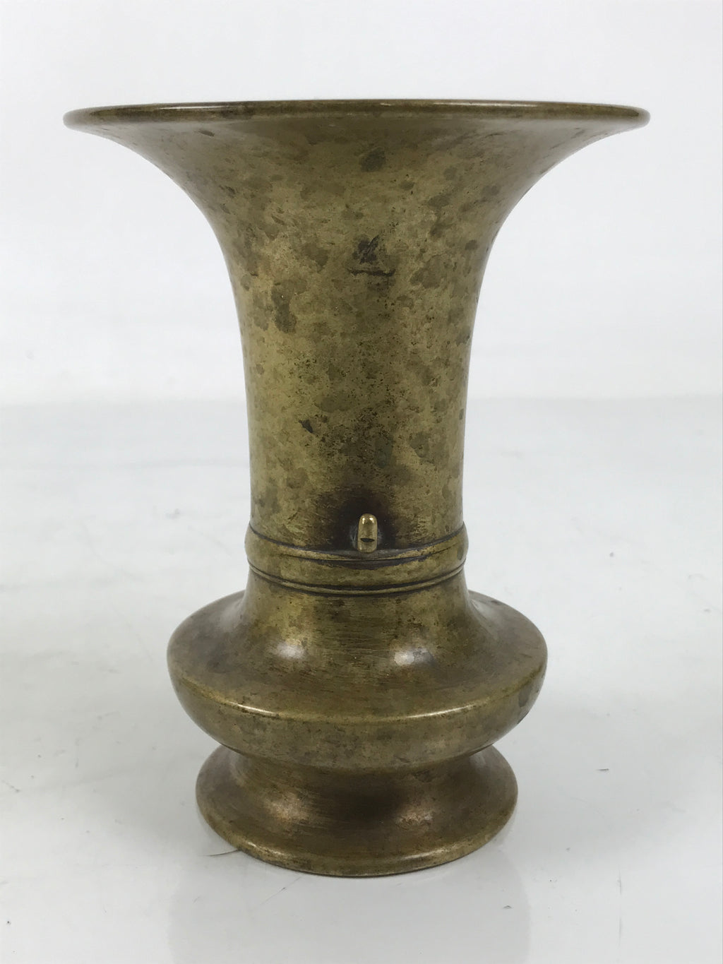 Japanese Buddhist Altar Fitting Brass Flower Vase Hanatate Butsugu Gold BA662