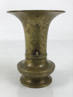 Japanese Buddhist Altar Fitting Brass Flower Vase Hanatate Butsugu Gold BA662
