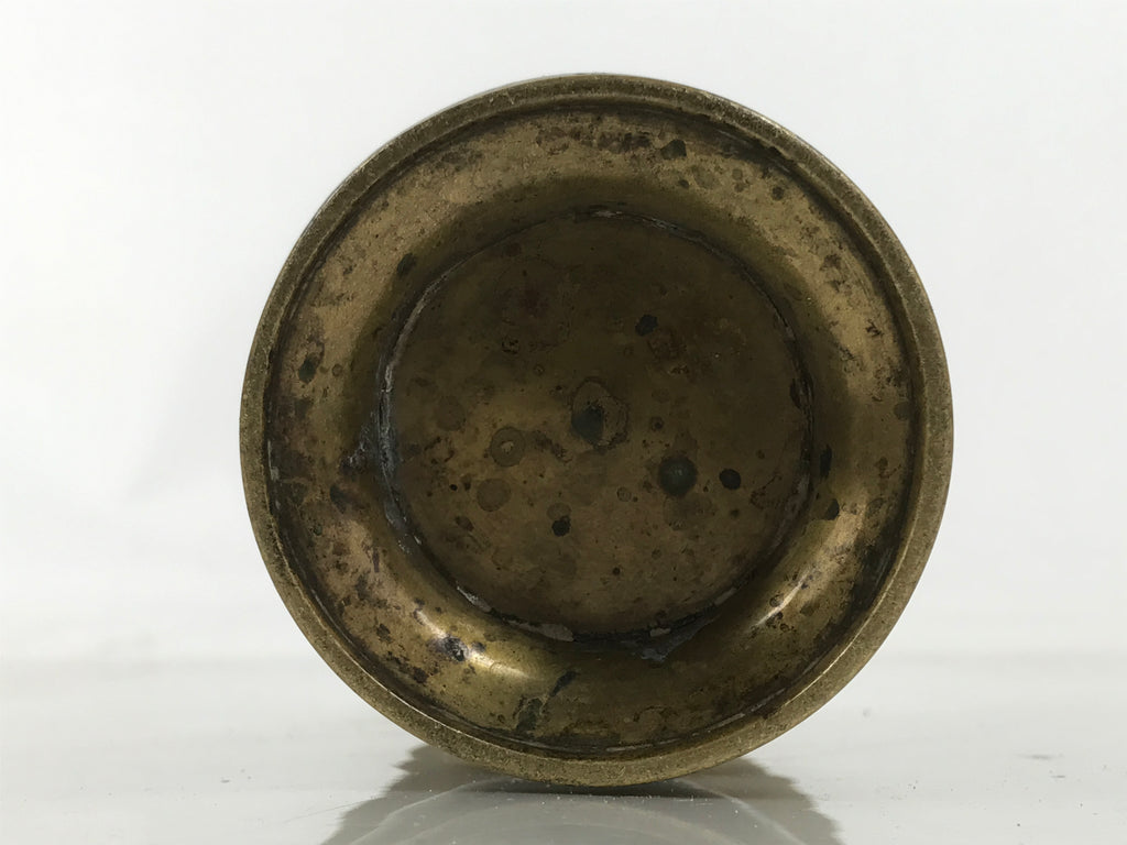 Japanese Buddhist Altar Fitting Brass Flower Vase Hanatate Butsugu Gold BA662