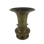 Japanese Buddhist Altar Fitting Brass Flower Vase Hanatate Butsugu Gold BA662