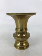 Japanese Buddhist Altar Fitting Brass Flower Vase Hanatate Butsugu Gold BA727