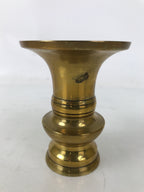 Japanese Buddhist Altar Fitting Brass Flower Vase Hanatate Butsugu Gold BA727