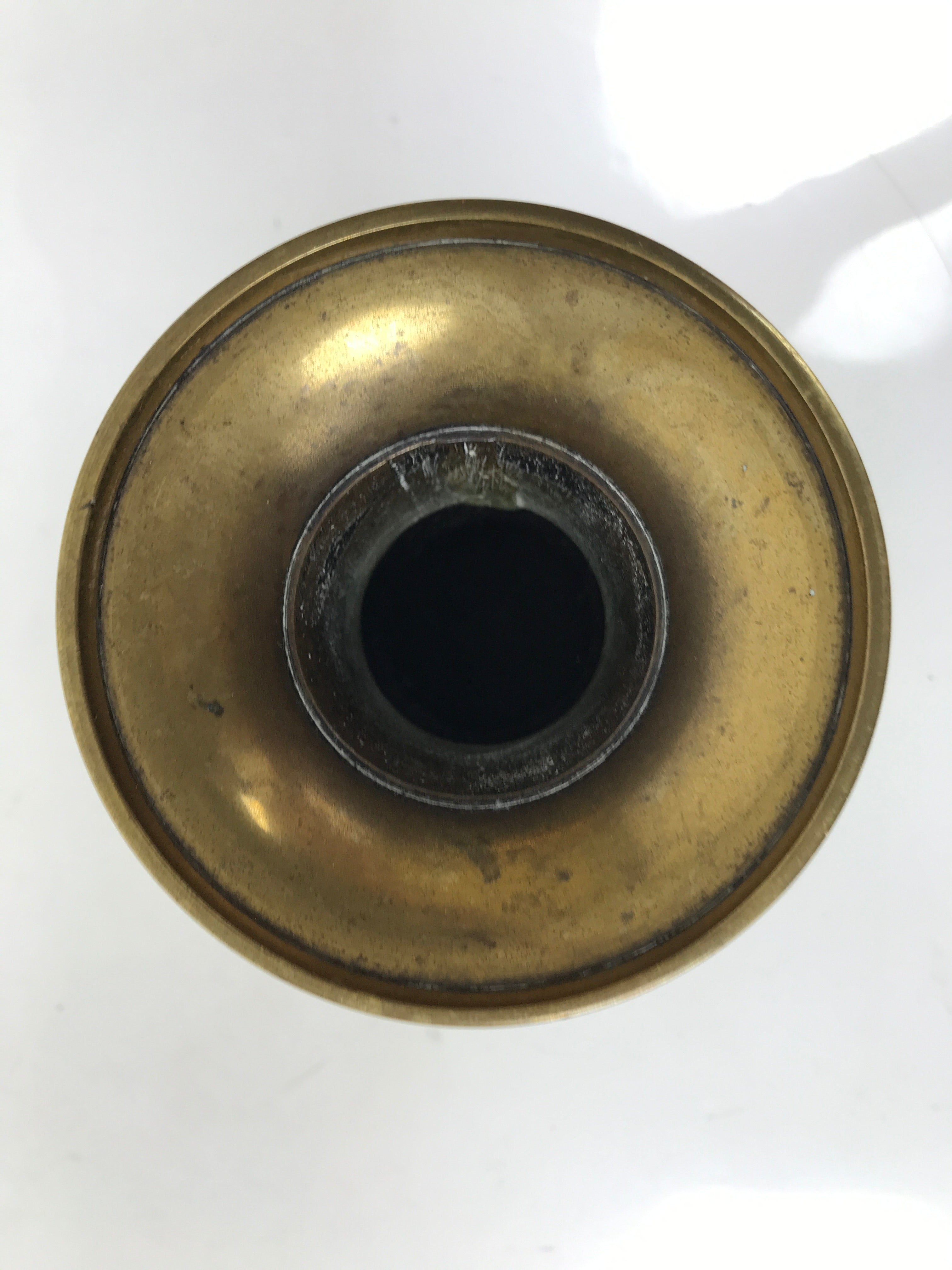 Japanese Buddhist Altar Fitting Brass Flower Vase Hanatate Butsugu Gold BA727