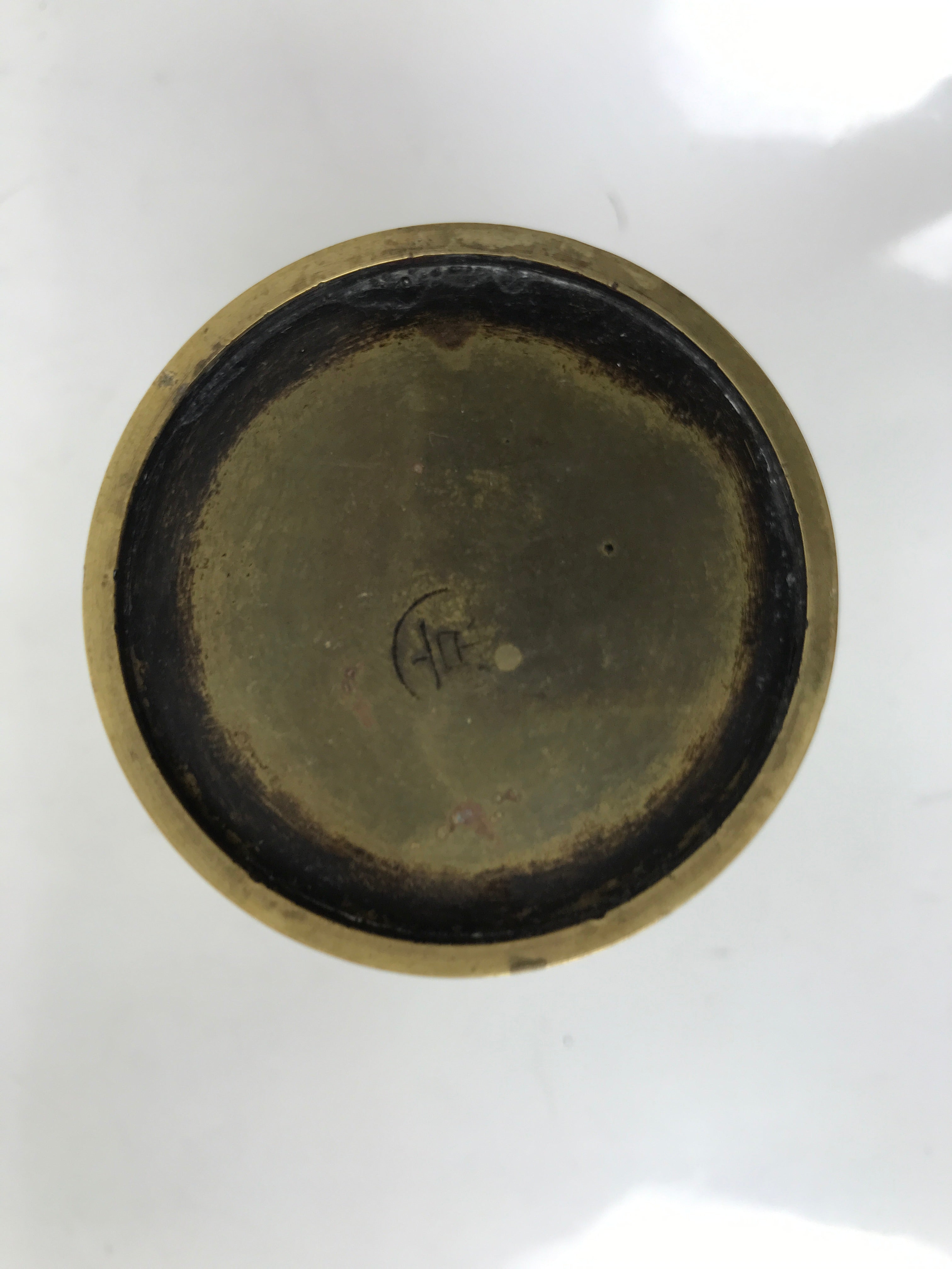 Japanese Buddhist Altar Fitting Brass Flower Vase Hanatate Butsugu Gold BA727