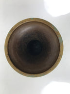 Japanese Buddhist Altar Fitting Brass Flower Vase Hanatate Butsugu Gold BA728