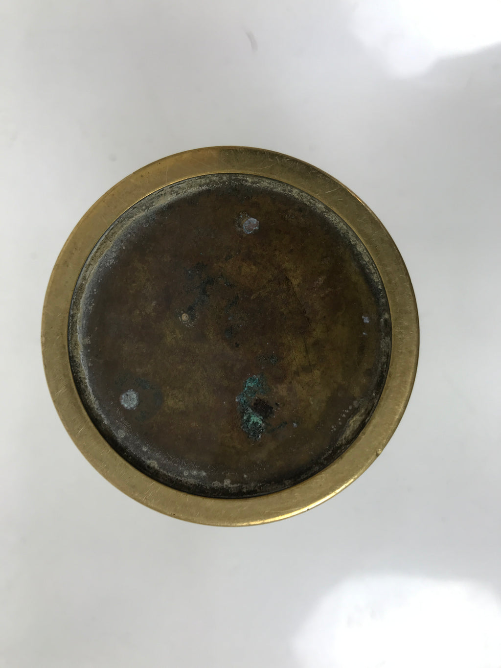 Japanese Buddhist Altar Fitting Brass Flower Vase Hanatate Butsugu Gold BA728