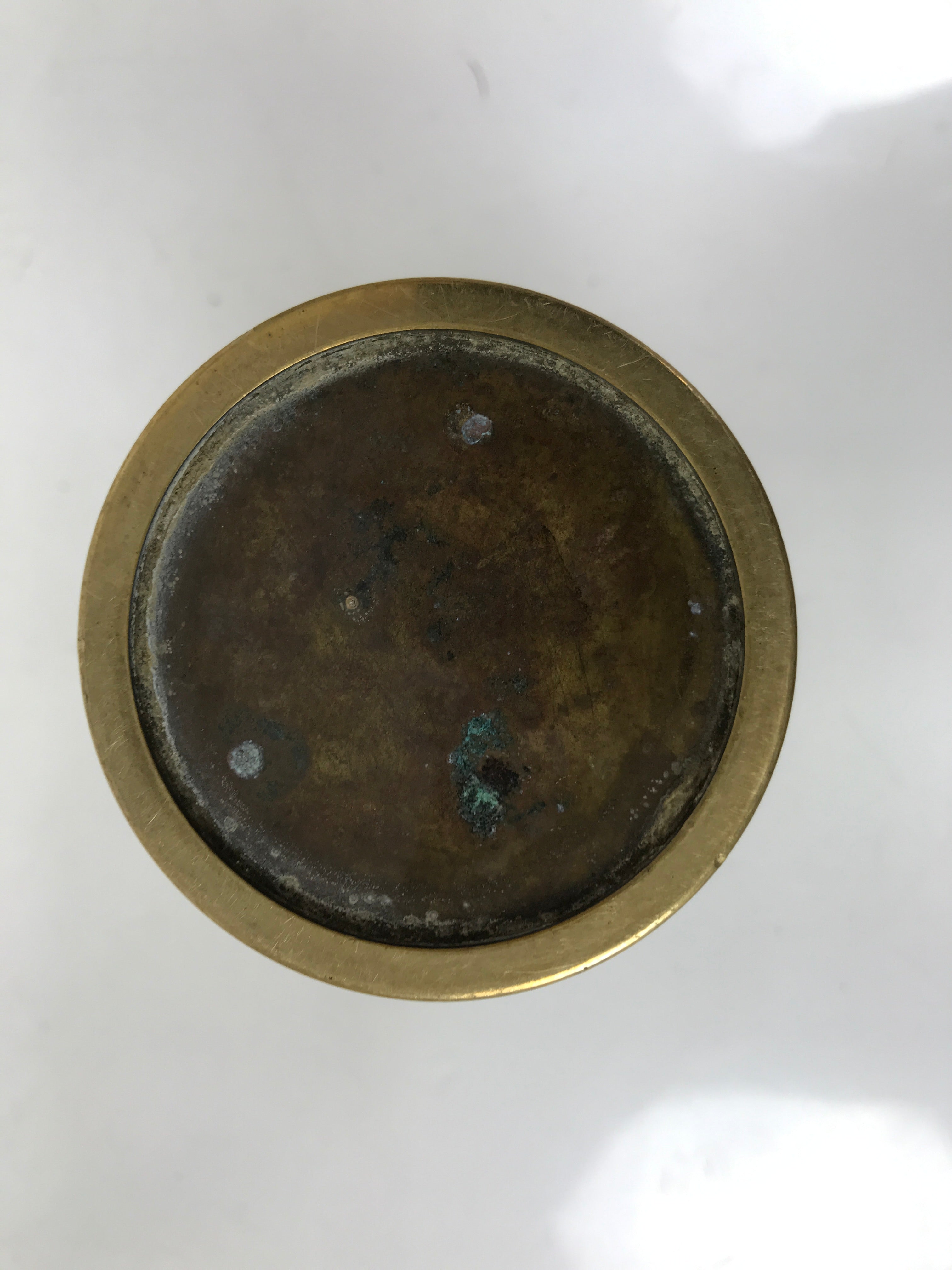 Japanese Buddhist Altar Fitting Brass Flower Vase Hanatate Butsugu Gold BA728