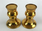 Japanese Buddhist Altar Fitting Brass Flower Vase Vtg 2pc Butsugu Gold BA51