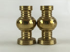 Japanese Buddhist Altar Fitting Brass Flower Vase Vtg 2pc Butsugu Gold BA54