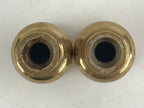 Japanese Buddhist Altar Fitting Brass Flower Vase Vtg 2pc Butsugu Gold BA54