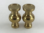 Japanese Buddhist Altar Fitting Brass Flower Vase Vtg 2pc Butsugu Gold BA54