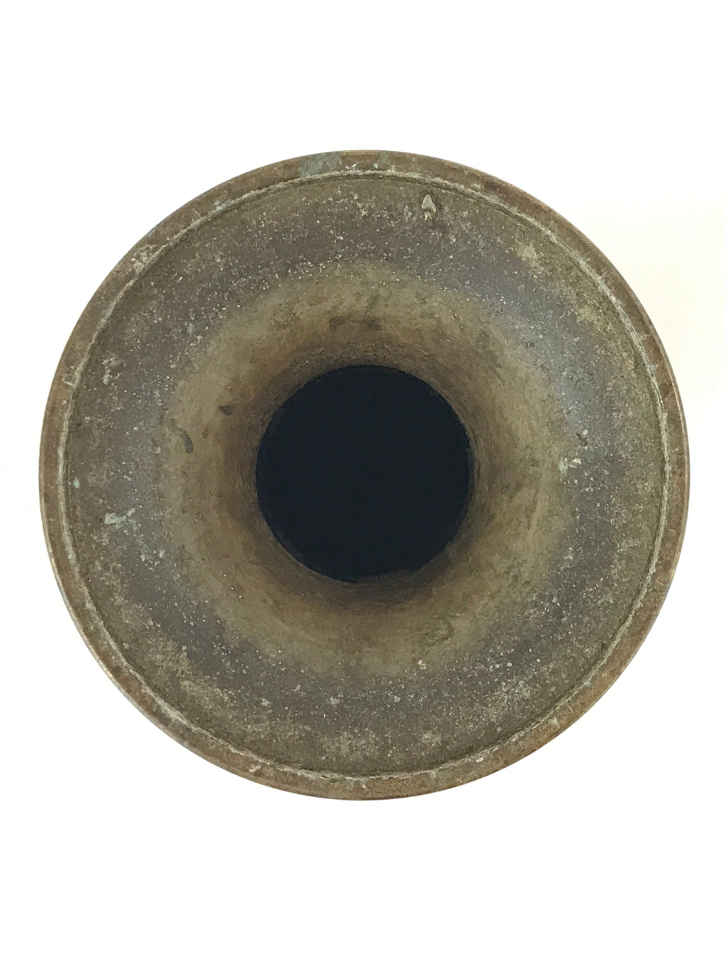 Japanese Buddhist Altar Fitting Brass Flower Vase Vtg Butsugu Brown BA111