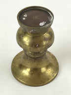 Japanese Buddhist Altar Fitting Brass Flower Vase Vtg Butsugu Brown BA111