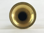 Japanese Buddhist Altar Fitting Brass Flower Vase Vtg Butsugu Gold BA52