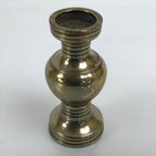 Japanese Buddhist Altar Fitting Brass Flower Vase Vtg Hanatate Gold 2pc BA395