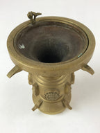 Japanese Buddhist Altar Fitting Brass Flower Vase Vtg Insert Butsugu Gold BA215