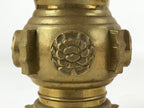Japanese Buddhist Altar Fitting Brass Flower Vase Vtg Insert Butsugu Gold BA215