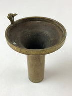 Japanese Buddhist Altar Fitting Brass Flower Vase Vtg Insert Butsugu Gold BA215