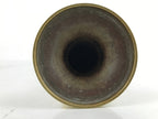 Japanese Buddhist Altar Fitting Brass Flower Vase Vtg Large Hanatate Gold BA329