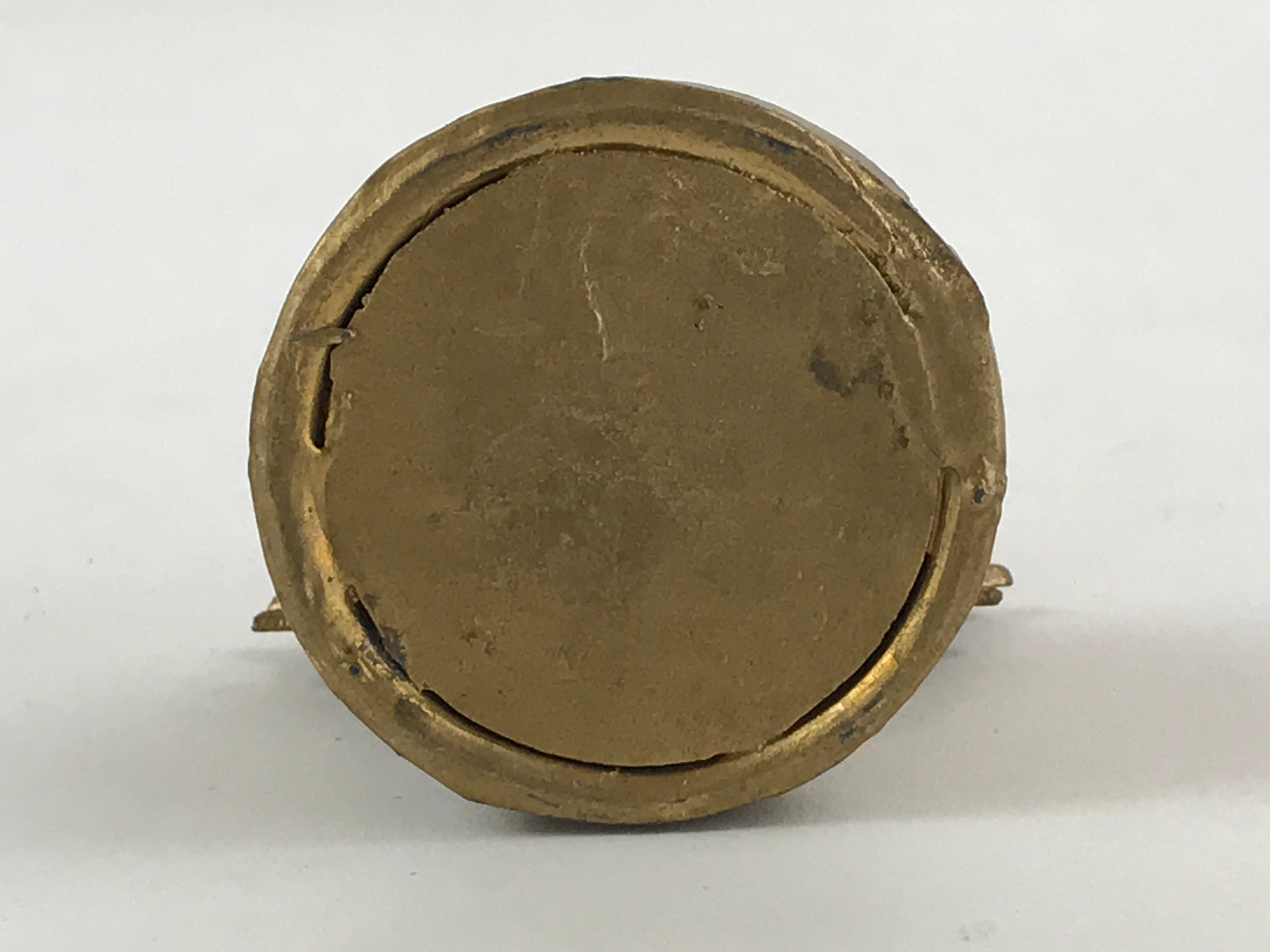 Japanese Buddhist Altar Fitting Brass Fukujoju Butsu Vtg Ornament Gold BD932