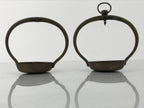 Japanese Buddhist Altar Fitting Brass Hanging Lantern Rinto 2pc Spare Part BA797