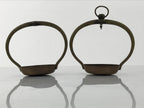 Japanese Buddhist Altar Fitting Brass Hanging Lantern Rinto 2pc Spare Part BA797