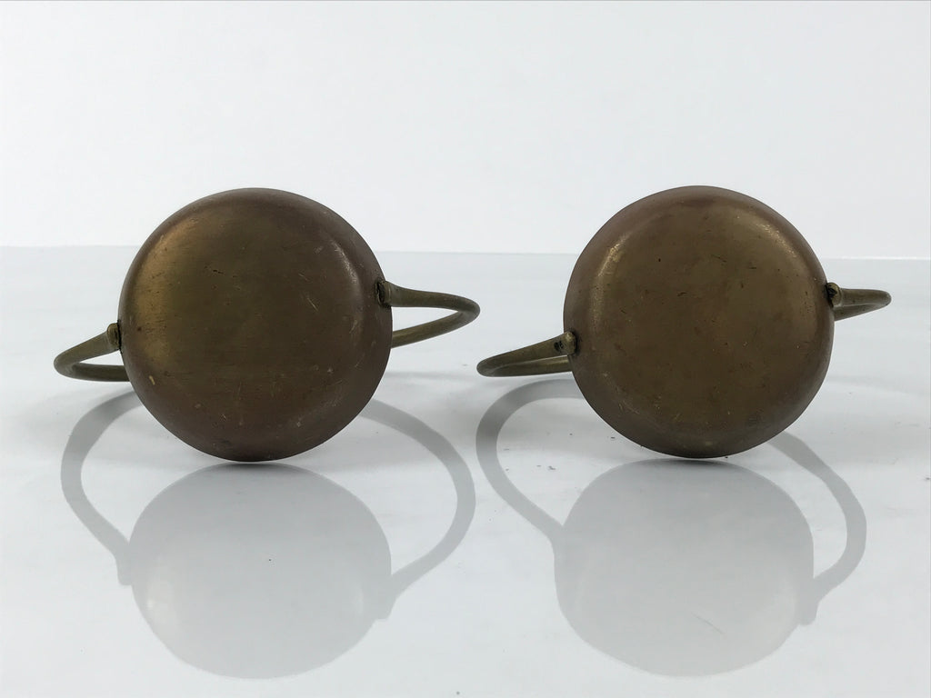 Japanese Buddhist Altar Fitting Brass Hanging Lantern Rinto 2pc Spare Part BA797