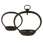 Japanese Buddhist Altar Fitting Brass Hanging Lantern Rinto 2pc Spare Part BA797