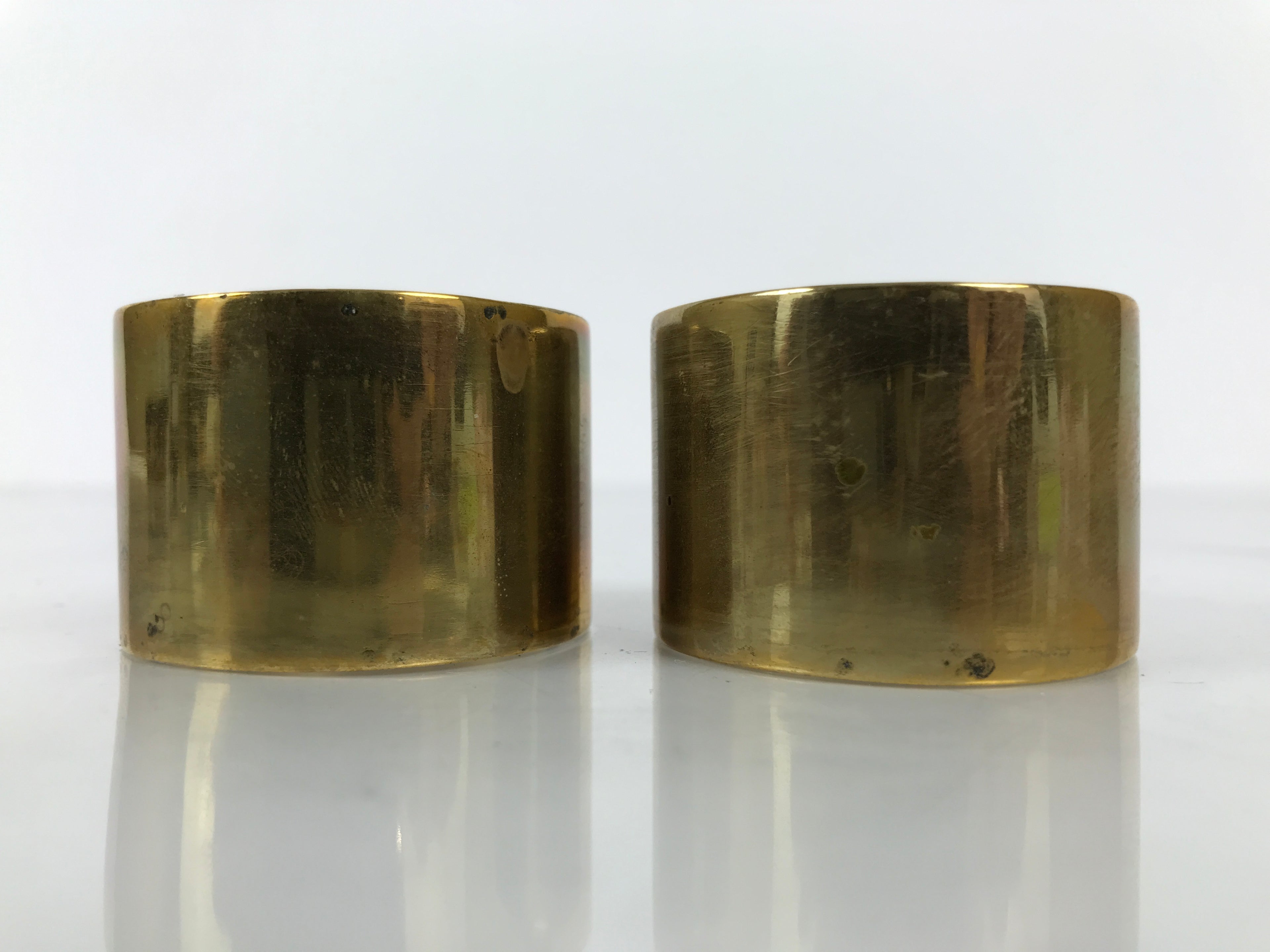 Japanese Buddhist Altar Fitting Brass Hanging Lantern Rinto 2pc Spare Part BA808