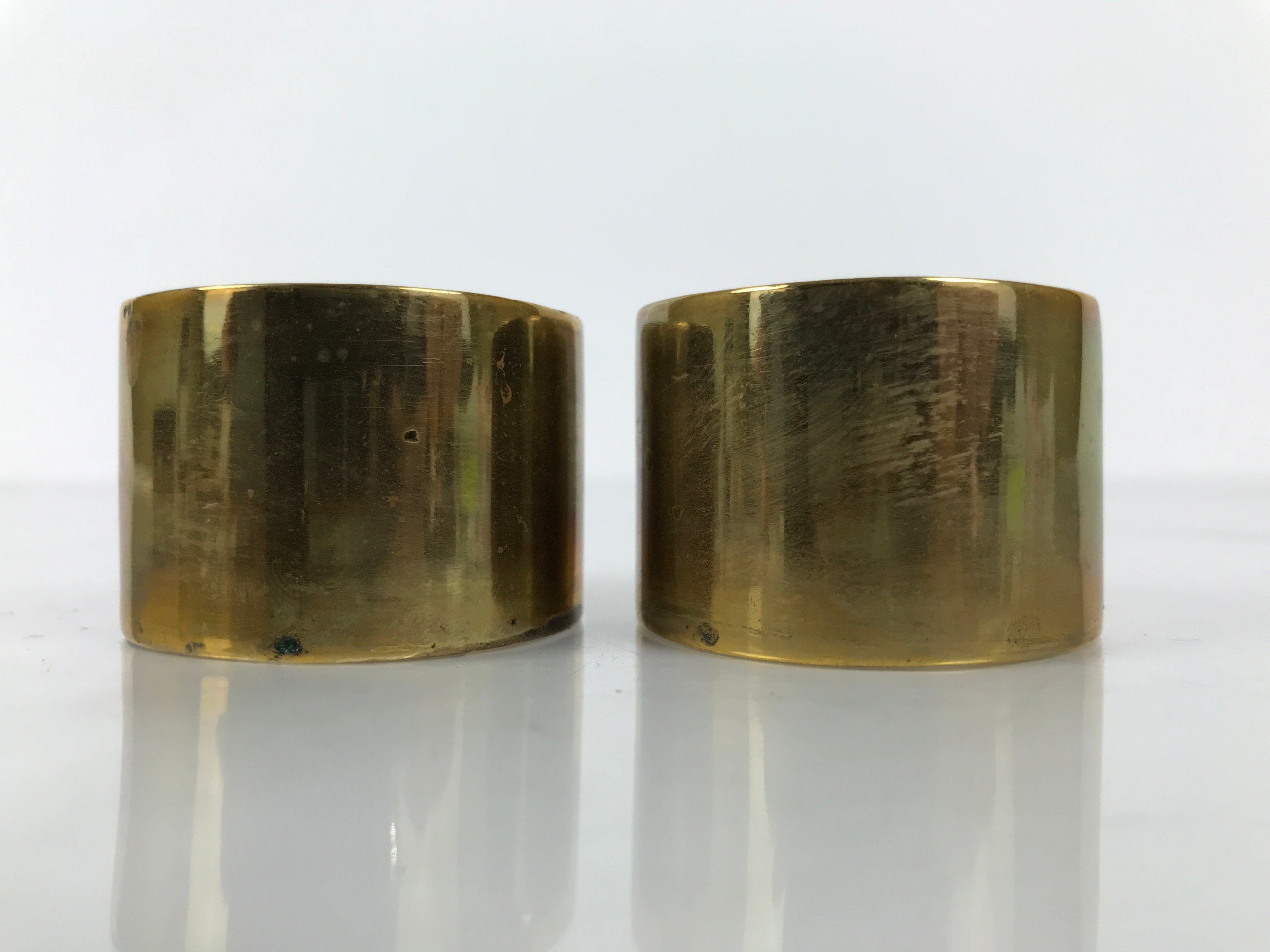 Japanese Buddhist Altar Fitting Brass Hanging Lantern Rinto 2pc Spare Part BA808