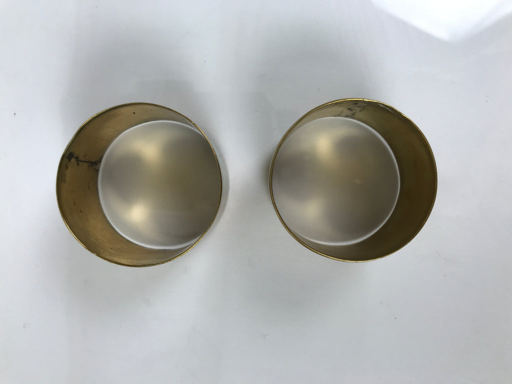 Japanese Buddhist Altar Fitting Brass Hanging Lantern Rinto 2pc Spare Part BA808