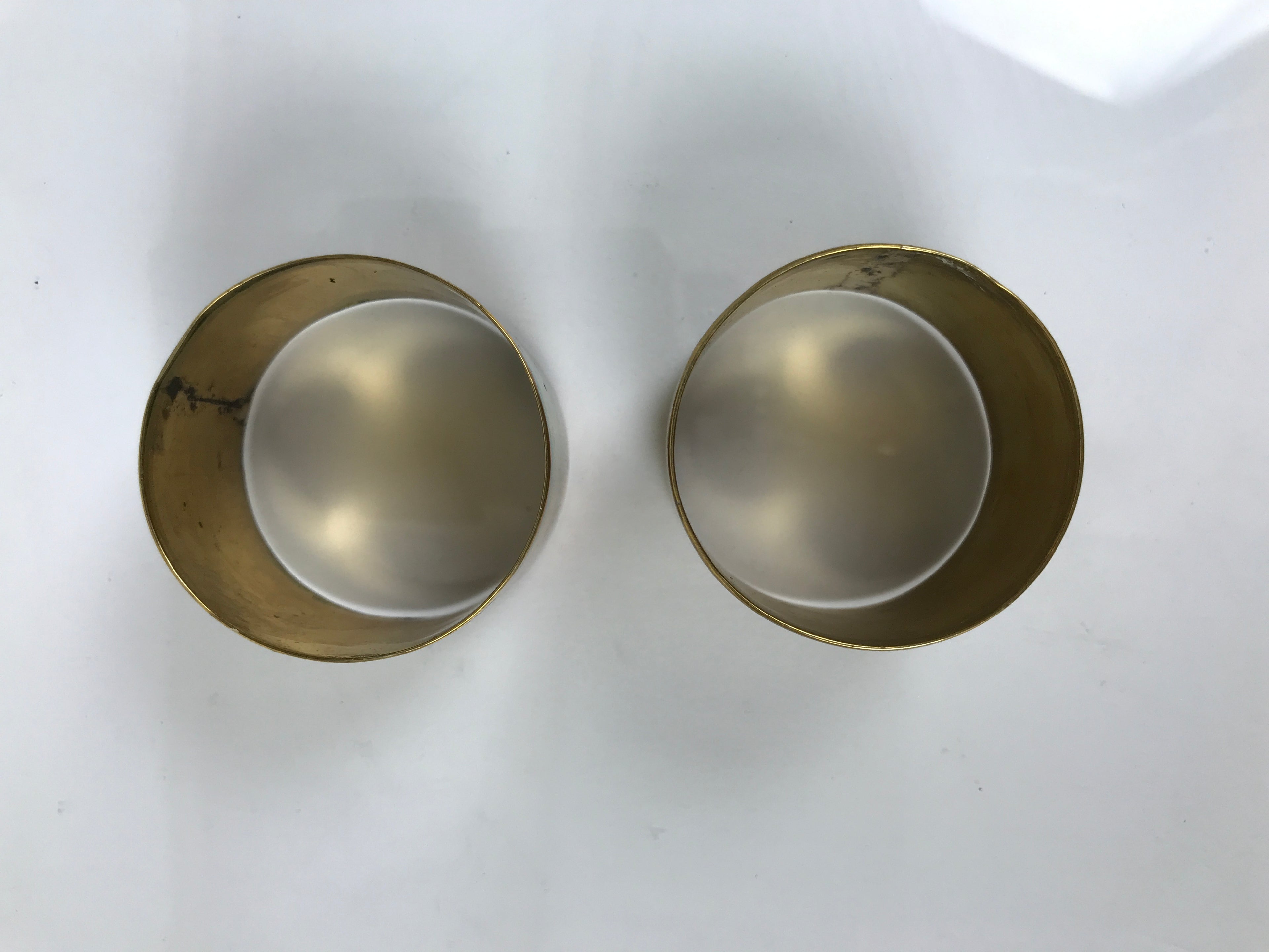 Japanese Buddhist Altar Fitting Brass Hanging Lantern Rinto 2pc Spare Part BA808