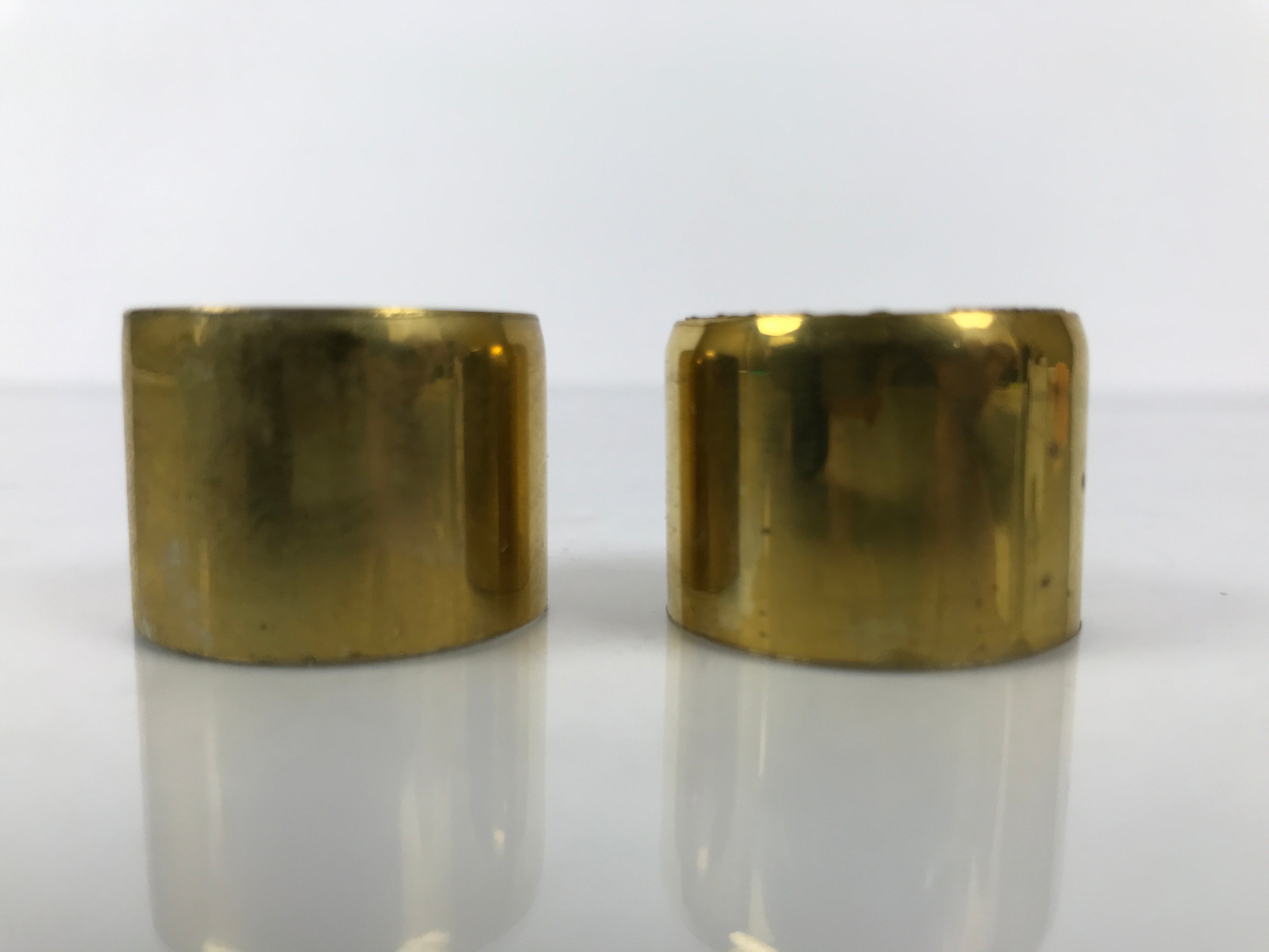 Japanese Buddhist Altar Fitting Brass Hanging Lantern Rinto 2pc Spare Part BA844