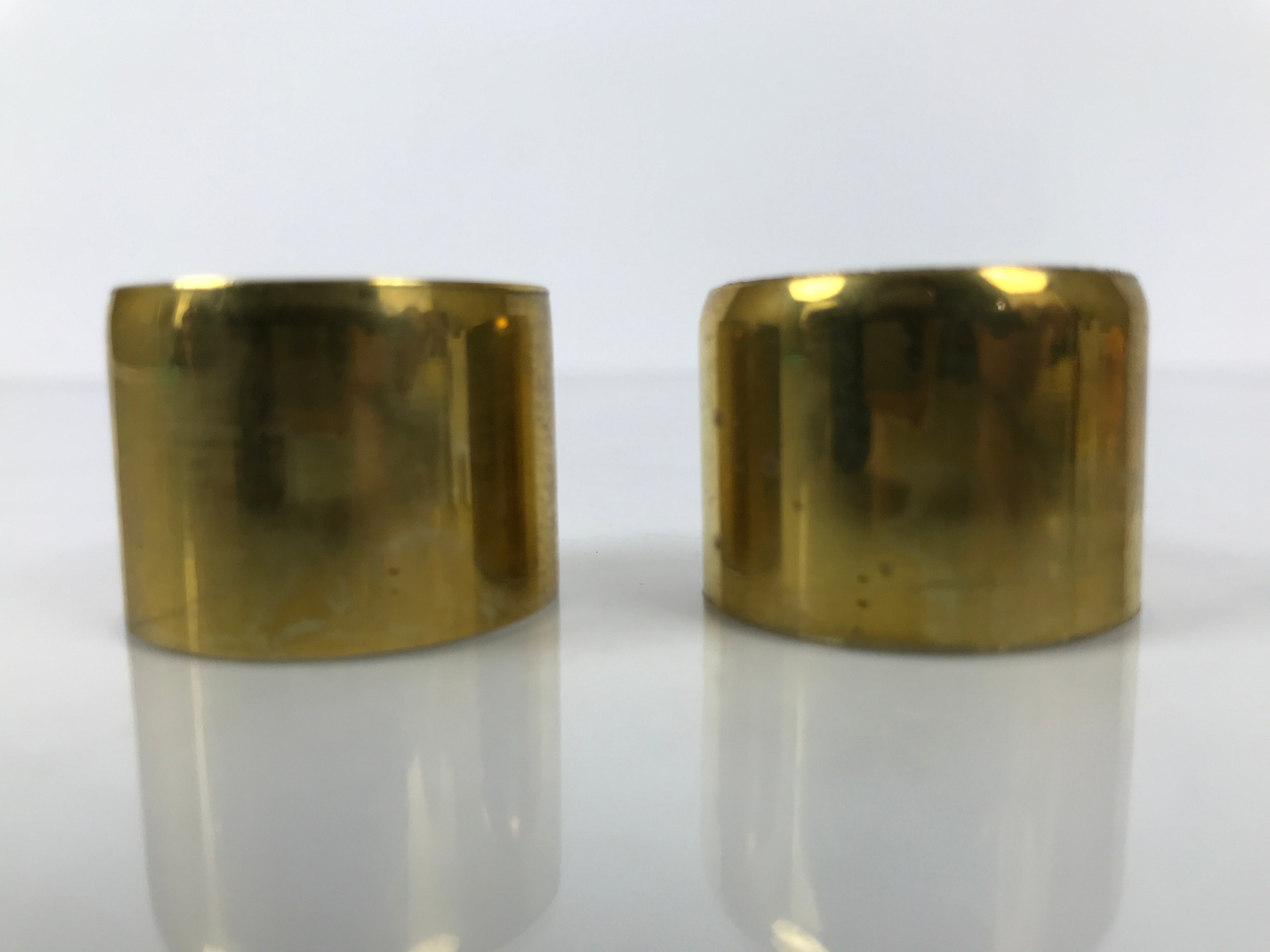 Japanese Buddhist Altar Fitting Brass Hanging Lantern Rinto 2pc Spare Part BA844
