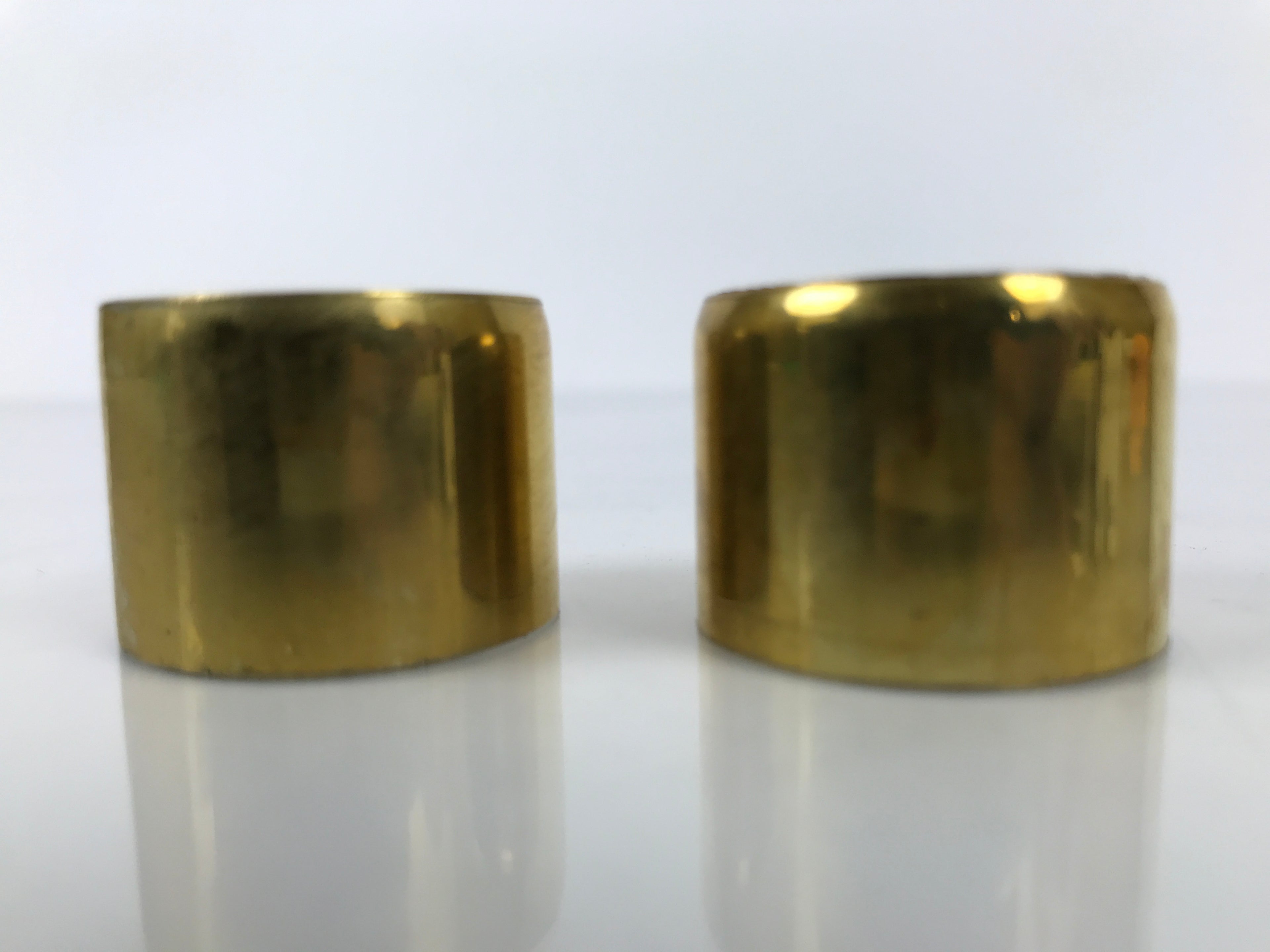 Japanese Buddhist Altar Fitting Brass Hanging Lantern Rinto 2pc Spare Part BA844