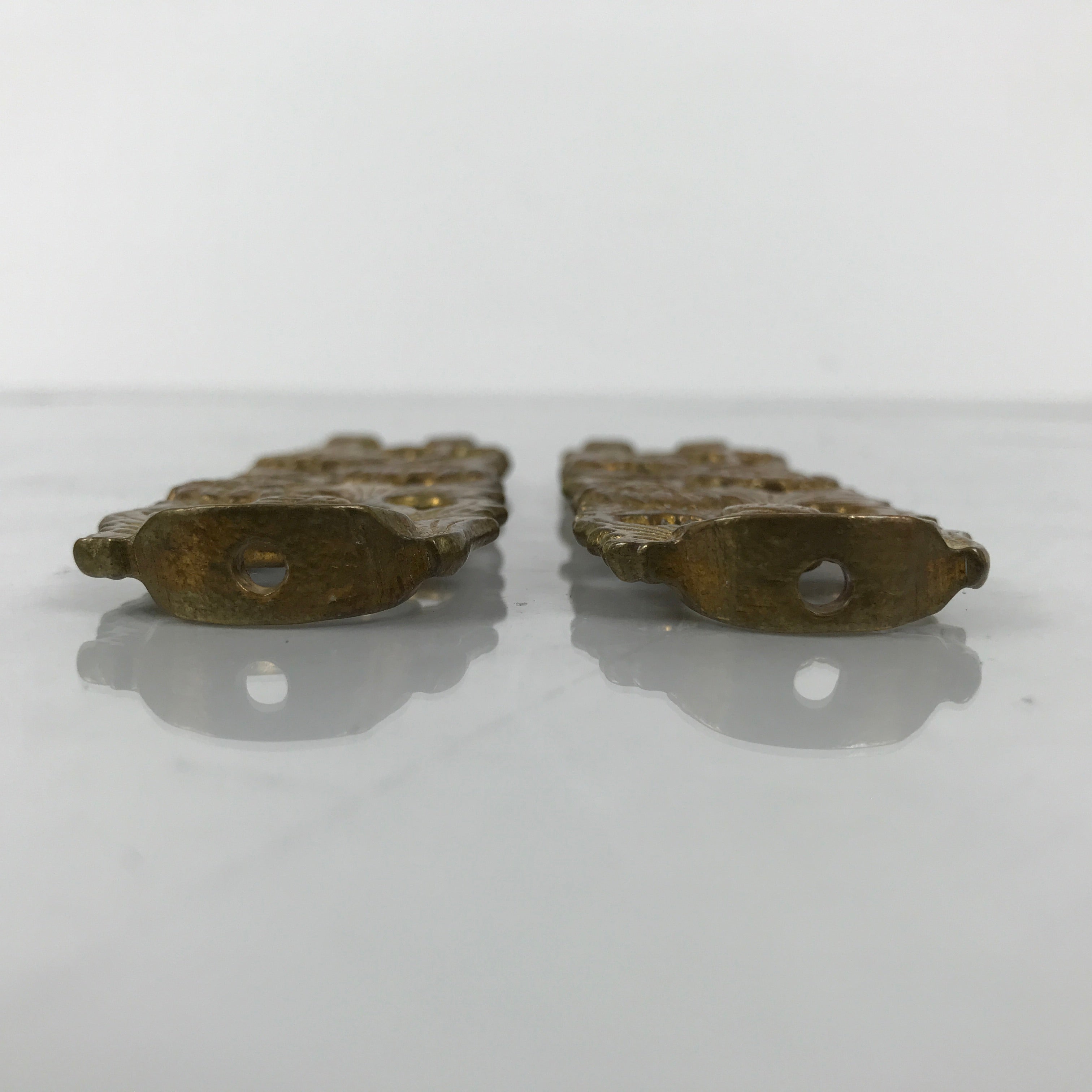 Japanese Buddhist Altar Fitting Brass Hanging Lantern Rinto 4pc Spare Part BA806