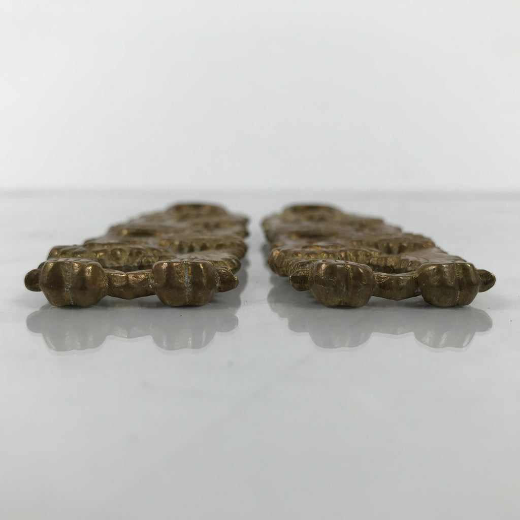 Japanese Buddhist Altar Fitting Brass Hanging Lantern Rinto 4pc Spare Part BA806