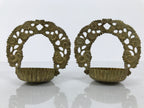 Japanese Buddhist Altar Fitting Brass Hanging Lantern Rinto 4pc Spare Part BA806