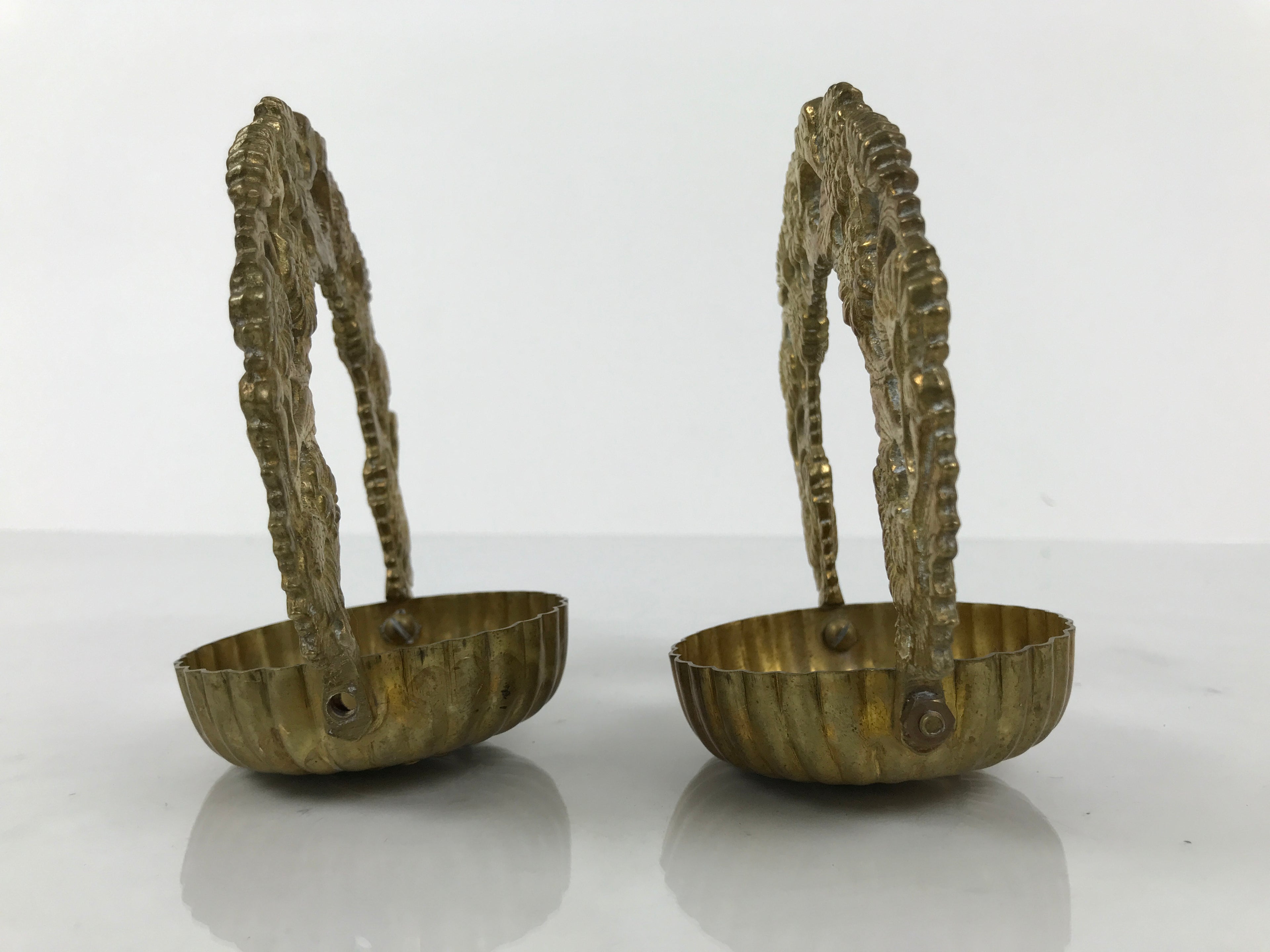 Japanese Buddhist Altar Fitting Brass Hanging Lantern Rinto 4pc Spare Part BA806